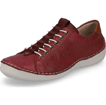 Dámské polobotky DÁMSKÉ POLOBOTKY RIEKER 52585-35 ČERVENÁ Barva: Červená, Velikost: 39