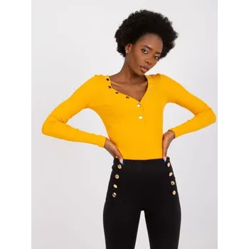 Dámské tričko Dámská halenka proužkovaná Tracy RUE PARIS světle oranžová