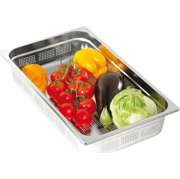 Gastronorm GN 1/1 (h=200 mm) nerezová děrovaná