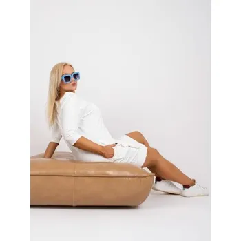 Dámské šaty Dámské šaty plus size GREA mini bílé