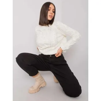 Dámské kalhoty Dámské džíny rovné plus size JOHANA černé