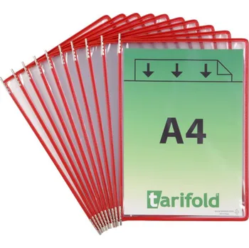 Tarifold Prezentační kapsa A4 červená 10 ks