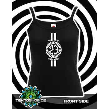 TEKNOSHOP Virus Sound System 23 Clock tílko s potiskem dámské XL červené