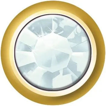 Náušnice Náušnice Mini Bezel Aquamarine GOLD Estelle