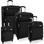 AVANCEA Sada textilních cestovních kufrů GP9196 černá 2W XS,S,M,L