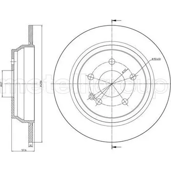 Brzdový kotouč Brzdový kotouč METELLI 23-0712