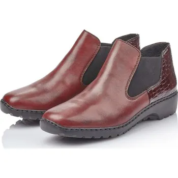 Dámská zimní obuv Dámská kotníková obuv L6090 RIEKER červená Barva: red, Velikost: 36