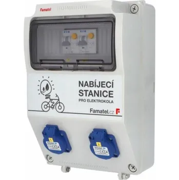 Jistič v116 Nabíjecí stanice jištěná kombi chrániči, IP54, 2x 16/1N/B/003-A, Famatel