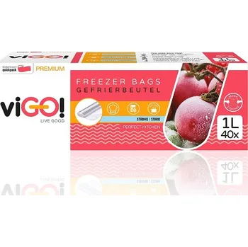 viGO! Sáček do mrazničky 1l 40ks, 27x17cm QUICKPACK 7561641
