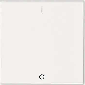 vypínač 3559H-A00933 68 Kryt jednoduchý s potiskem, pro spínače řazení 3, perleťová/ledová, bílá, ABB Levit M