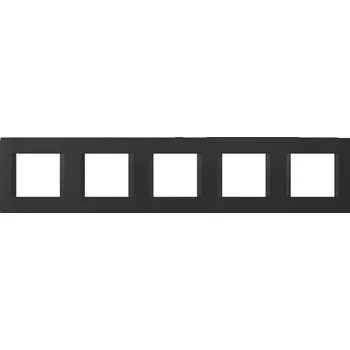 OL29SB-U Rámeček LINE 5x2M SB - matná černá, TEM