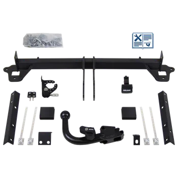 Tažné zařízení Brink tažné zařízení Odnímatelné včetně TowTec elektropřípojky 7pólové typová - SUBARU XV