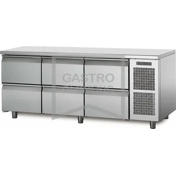 Coldline Chladící stůl TP17/6M s deskou bez zadního lemu Varianta: Chladící stůl TP17/6M s deskou bez zadního lemu