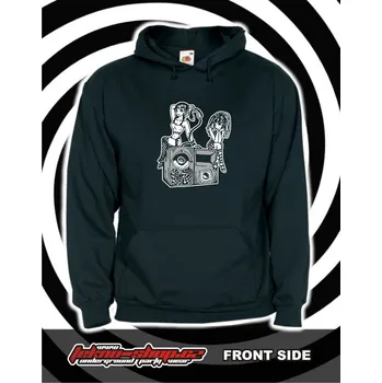 Pánská mikina TEKNOSHOP 23 Girls tekno mikina s kapucí s potiskem L černá