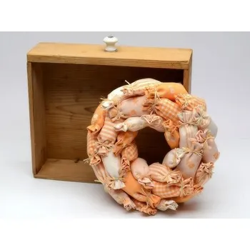 Věnec Věnec z pytlíčků - oranžová