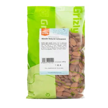 Grizly Mandle Natural neloupané - 500g