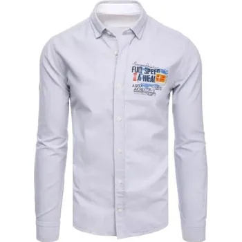 Pánská košile Pánská košile TEAM světle šedá