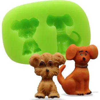 Forma na pečení Silikonová formička 2 pejsci