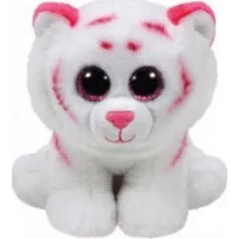 Hračka Beanie Babies TABOR - růžovo-bílý tygr, 24cm