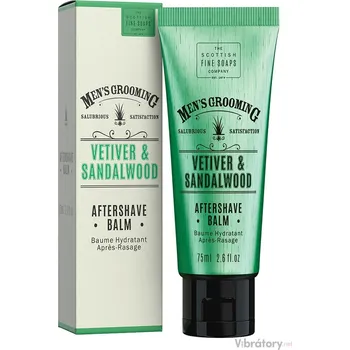 Pánský balzám po holení Scottish Fine Soaps Vetiver & Sandalwood – vetiver a santalové dřevo, 75 ml