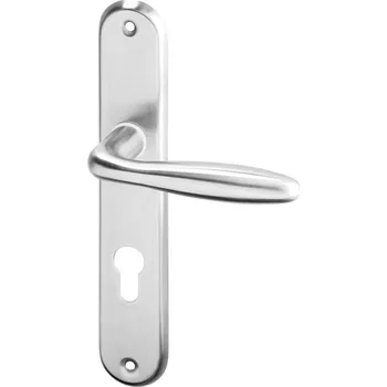 Dveřní kování ACT SERVIS ACT - Cina OV ECO Provedení: PZ (vložkový zámek), Povrch: IN - nerez, Rozteč: 90 mm