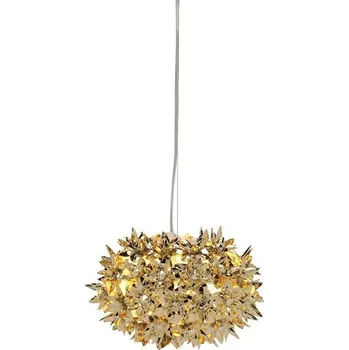Kartell, Závěsná lampa Bloom New malá metalizovaná zlatá - Formadore