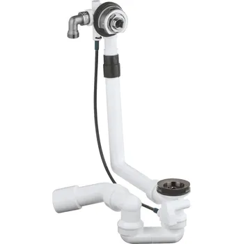 Sifon Grohe Talentofill - Napouštěcí, odtoková a přepadová souprava, Hard Graphite 28990A00