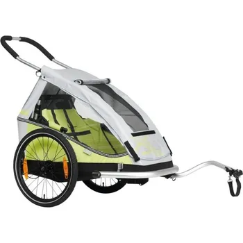 vozík za kolo XLC dětský vozík za kolo XLC DUO 8teen BS-C08 2 DĚTI žlutá matt model 2021