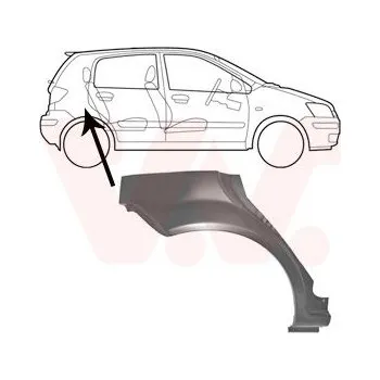 Karosérie Boční stěna VAN WEZEL 8251148