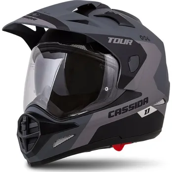 Helma na motorku CASSIDA Enduro helma Tour 1.1 Spectre černo/šedá M