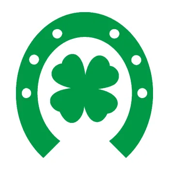 Samolepící dekorace Koňská podkova 003 se čtyřlístkem (12 - zelená) SAMOLEPKA NA AUTO, NÁLEPKA, FÓLIE, POLEP, TUNING, VLASTNÍ TEXT, TISK, AUTOSAMOLEPKY.cz, POLEPY, OBRÁZEK, LOGO, 3D STICKERS