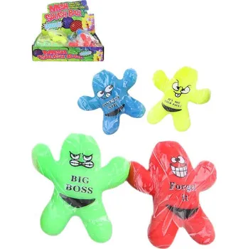 plyšák Příšerka strečová antistresová 10cm mění barvu 4 druhy guma v sáčku