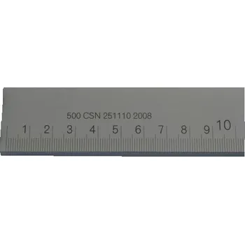 Řezací pravítko Ploché ocelové měřítko s laserovým popisem Kmitex 1000x40x8 mm
