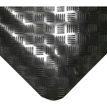Rohožka Černá gumová protiúnavová olejivzdorná ESD antistatická průmyslová rohož (role) - 10 m x 120 cm x 1 cm