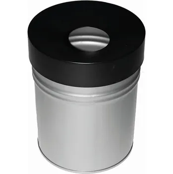 Odpadkový koš Nehořlavý odpadkový koš TKG Fire EX 370037, 24 L, stříbrný nikl 370037