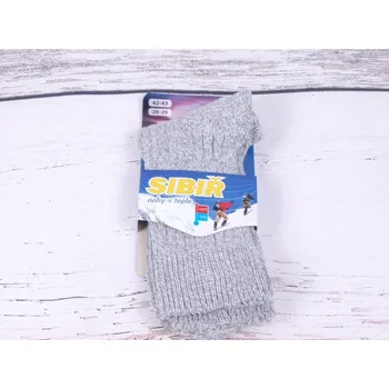 Pánské ponožky Termo ponožky NOVIA SIBIŘ sv. šedý melír velikosti ponožek: 26-27 ( EUR vel. 39-41)