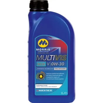 Motorový olej Morris Multivis ECO V 0W-30, lehkoběžný, plně syntetický motorový olej, 1l (Morris Lubricants - Made in UK)