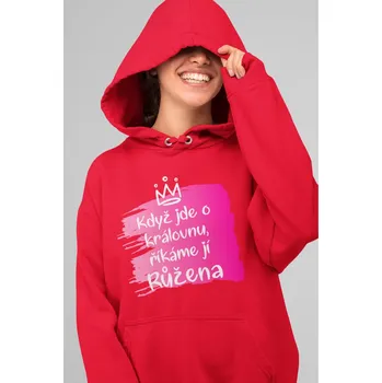 Dámská mikina Dámská mikina Růžena Barva: Červená, Velikost: 2XL