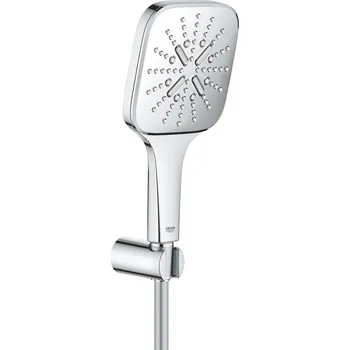 Sprchový set Grohe Rainshower SmartActive Cube - Sada sprchové hlavice 130 9,5 l/min, 3 proudy, držáku a hadice, chrom 26589000
