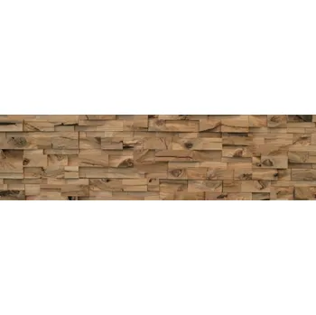 RUSTIK SPLITT WOOD, kombinace šířek, 5 řad, DUB štípaný obklad - balení obsahuje 1 kus panelu (790 x 180 mm)