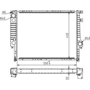 Chladič motoru Chladič, chlazení motoru HART 600 191