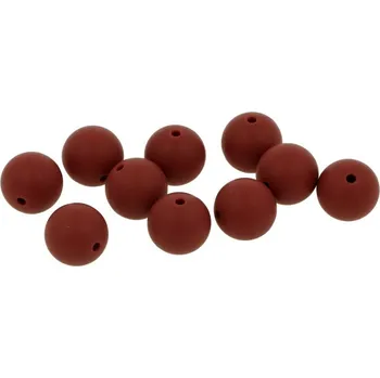 Příze Silikonový korálek 15mm Rezavo-hnědý (Silikonový korálek 15mm Vínovo-hnědý)