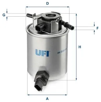 Autodíl Palivový filtr UFI 24.020.01