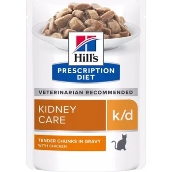 Pro kočku HILL'S Prescription Diet k/d kuře kapsička pro kočky 12 x 85&nbsp;g