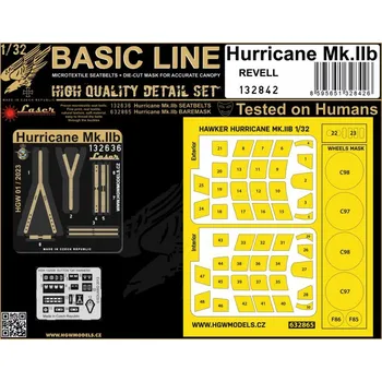 Plastikový model HGW 1/32 Hurricane Mk.IIb (REV) BASIC LINE