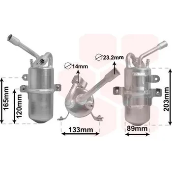 Sušič klimatizace Sušárna, klimatizace VAN WEZEL 1800D311