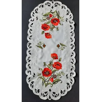 ubrus UBRUS vyšívaný 70 x 34 VLČÍ MÁKY