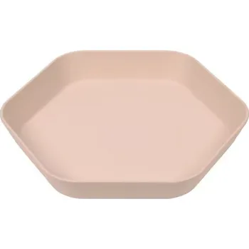 Talíř LÄSSIG dětský talíř PLATE GEO Powder Pink DOPRODEJ!