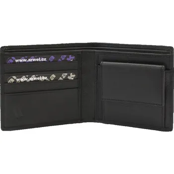 Peněženka Pánská kožená peněženka Arwel 3223B­ - černá