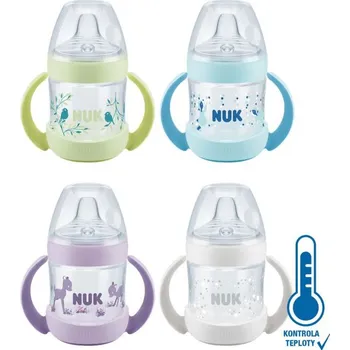 NUK Nature Sense lahvička na učení s kontrolou teploty (6-18m) 150 ml 1 ks